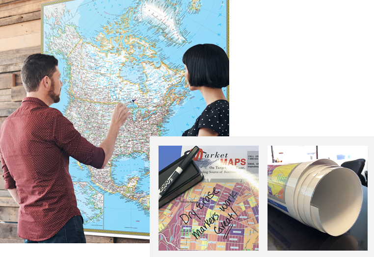 Laminated Wall Maps that Last