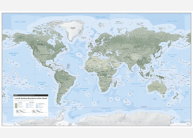 Sovereign Limits and Boundaries Wall Map