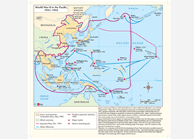 GeoNova World War II Pacific Wall Map