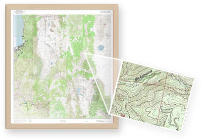 Unique Topographic Map Features