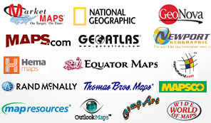 From National Geographic to Rand McNally, mapsales.com partners with top publishers.