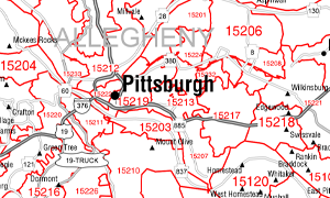 ZIP Code Wall Maps