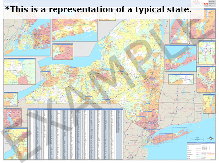 Montana Demographic Wall Map