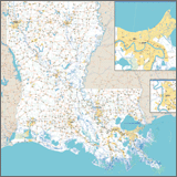 State Zip Code Wall Maps