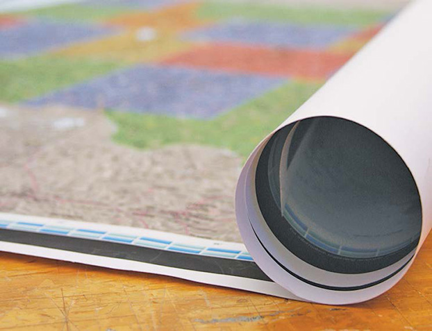 Archival Paper Wall Maps Example