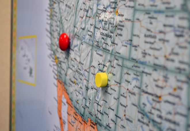 Magnetic Wall Maps Example