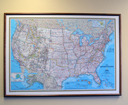 Executive Mounted Wall Maps Thumbnail 4