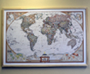 Mounted Wooden Wall Maps Thumbnail 3