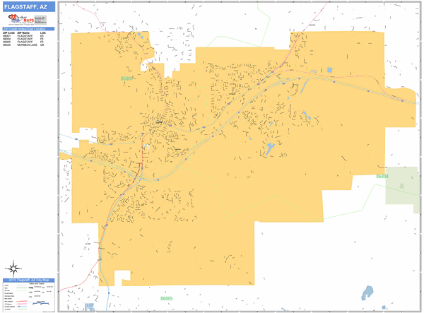 Flagstaff Zip Code Map