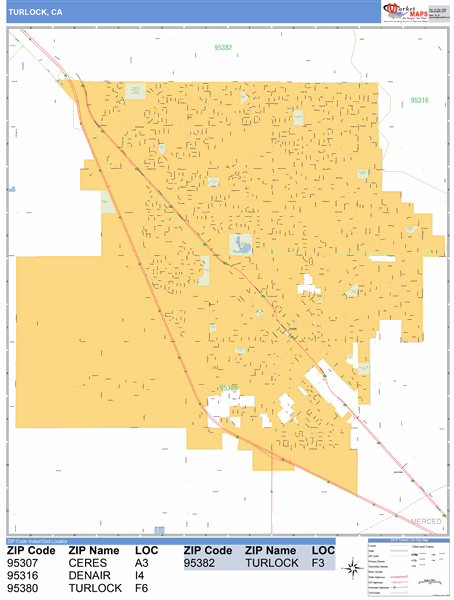 Turlock Ca Zip Code Map Zip Code Map