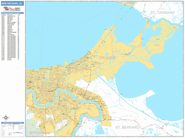 25 New Orleans Zip Code Map - Maps Online For You