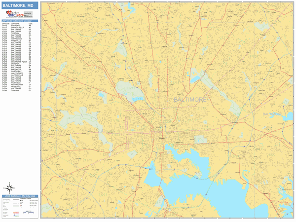 Zip Code Map Of Baltimore