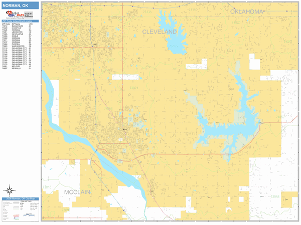 Oklahoma City & Norman OK Mapsco Street Atlas Final Edition 