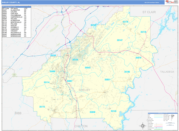 Alabama Zip Code Map