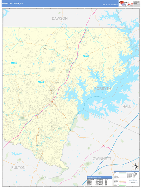 Georgia Zip Code Map