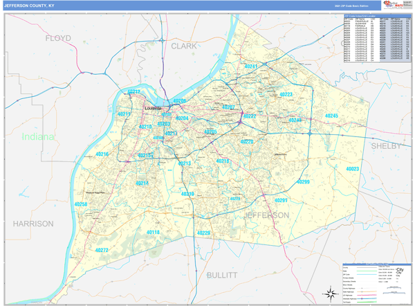 Louisville Ky Zip Codes Map - Maping Resources