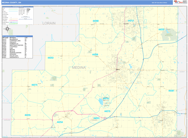 medina postal code