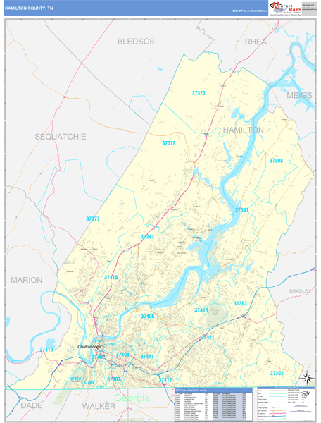Zip Code Map Of Tennessee