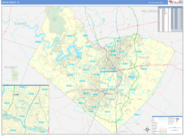 Travis County Zip Code Map Travis County, Tx Zip Code Wall Map Basic Style By Marketmaps - Mapsales Travis County Zip Code Map Travis County, Tx Zip Code Wall Map Basic Style By Marketmaps - Mapsales