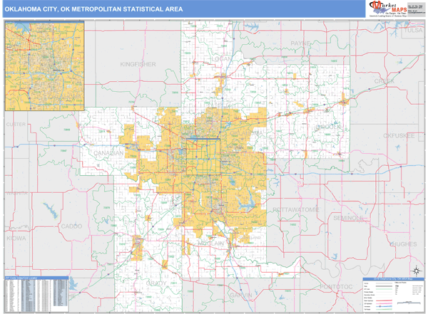 Oklahoma City Zip Code Map - Maps For You