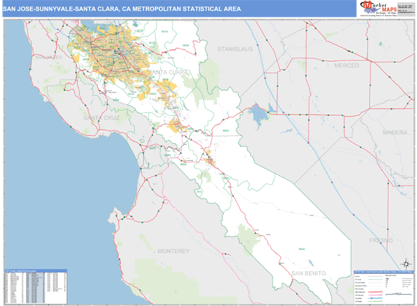 San Jose Zip Code Map