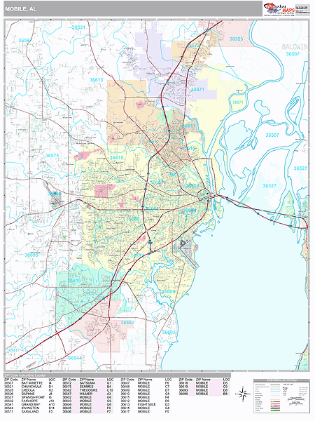 Mobile Zip Code Map