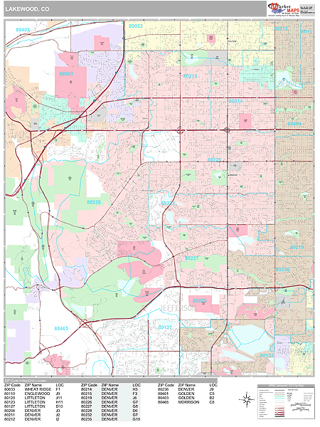 Zip Code Map Colorado