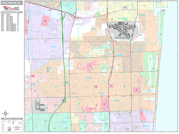 West Hollywood Zip Codes Map