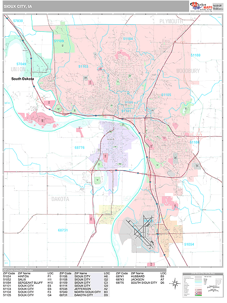 Davenport Iowa Zip Code Map Map