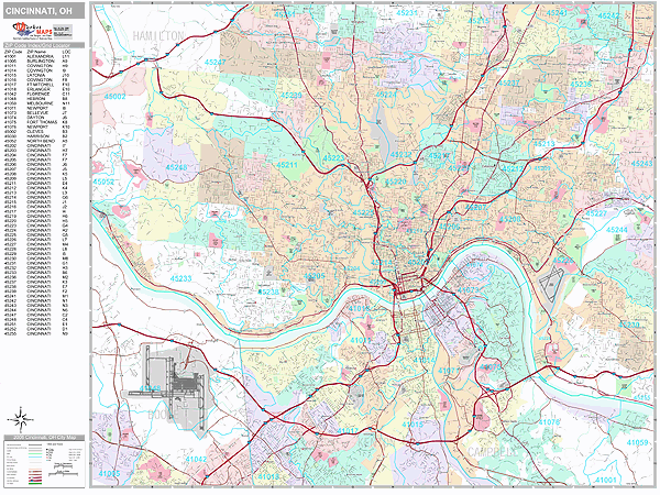 27 Cincinnati Zip Codes Map - Maps Online For You