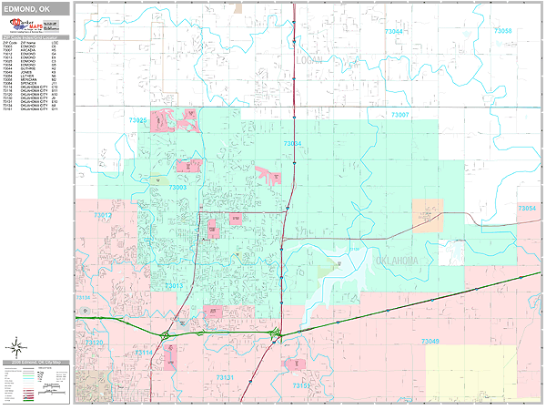 Edmond Oklahoma Wall Map Premium Style By MarketMAPS edmond-oklahoma-wall-map-premium-style-by-marketmaps