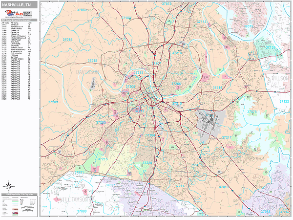 Map Of Nashville Tn - Maping Resources
