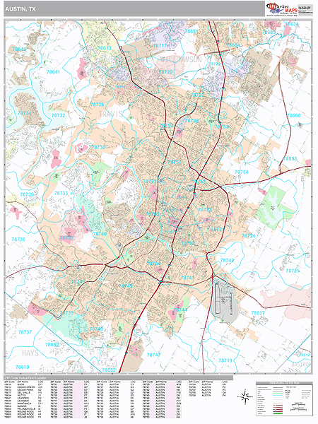 27 Zip Codes Austin Texas Map - Online Map Around The World