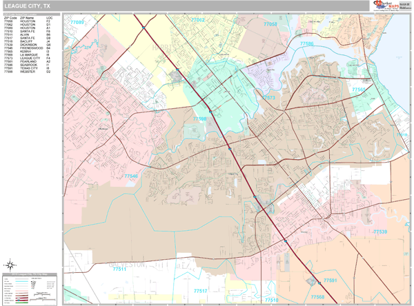 League City Texas Zip Codes – List of municipalities in Texas77573, TX ...