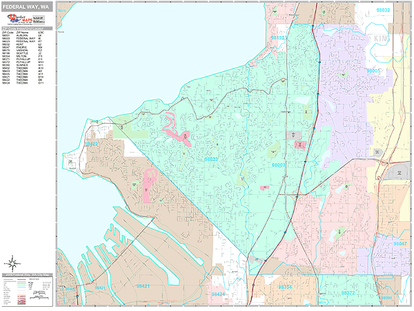 Federal Way Washington Map