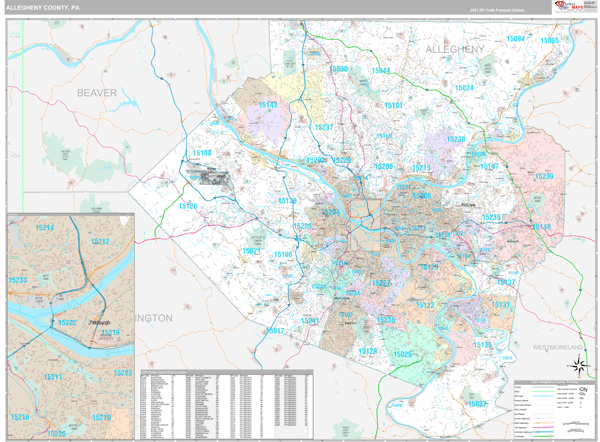 Pittsburgh Zip Code Map