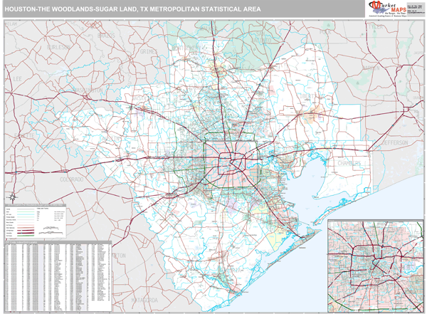 Zip Code Map Houston Metro
