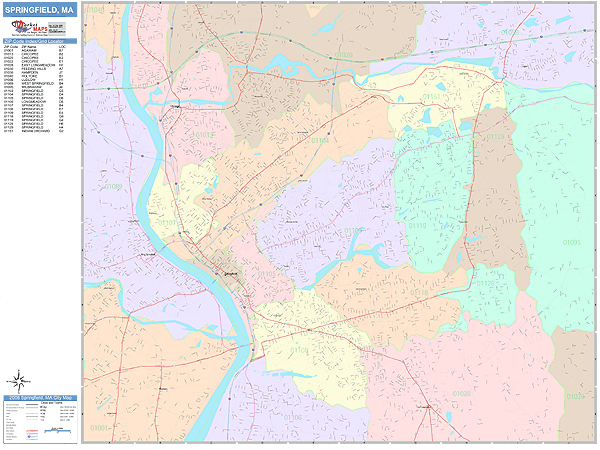 Springfield Illinois Wall Map Color Cast Style By Mar - vrogue.co