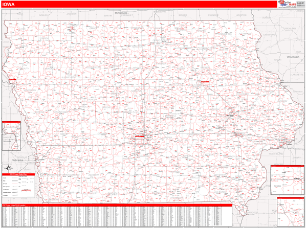 Iowa Zip Code Map Free United States Map