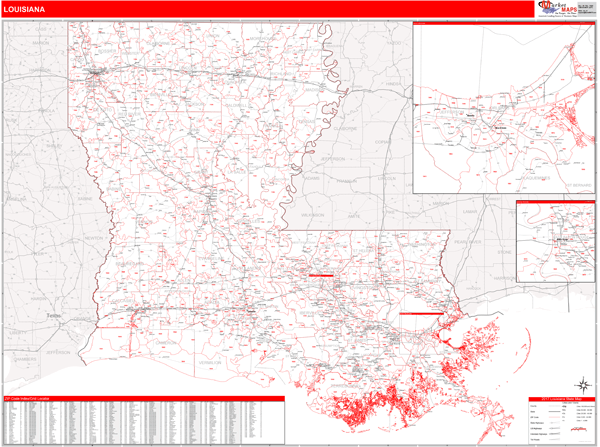 Louisiana Zip Code Map United States Map La Redline 
