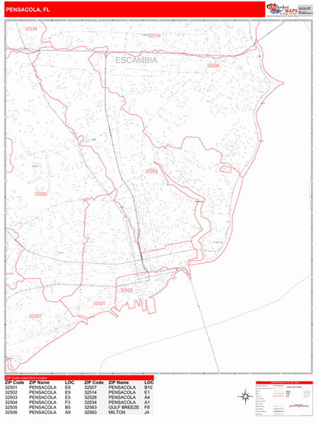 Zip Code Map Of Pensacola Beach – TBMV