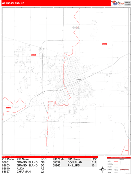 grand-island-nebraska-zip-code-wall-map-red-line-style-by-marketmaps