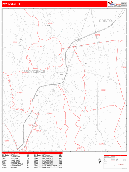 pawtucket-rhode-island-zip-code-wall-map-red-line-style-by-marketmaps