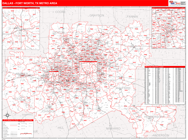 Fort Worth Zip Code Map