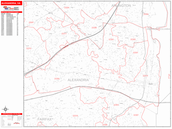 Alexandria Va Zip Code Map - Maping Resources