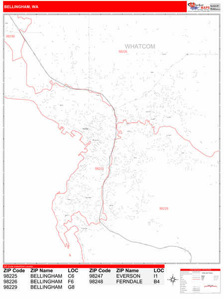 Bellingham Zip Code Map - DSL Internet in Bellingham, WA ...