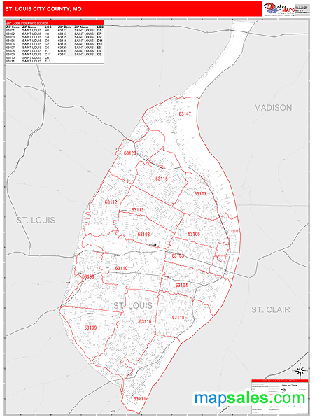 Zip Code Map St Louis - Maps For You