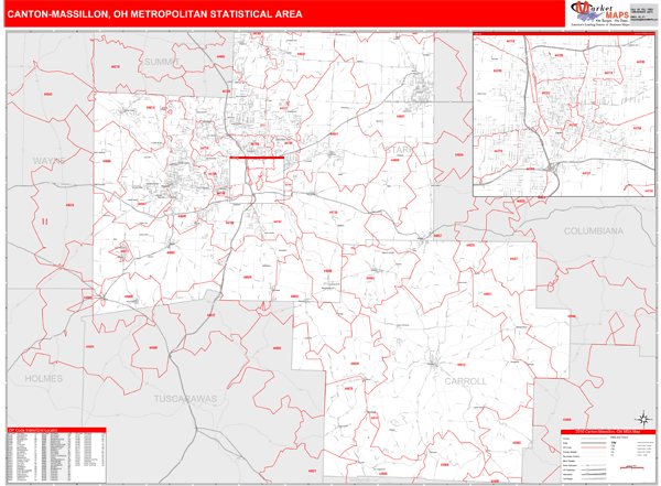 Massillon Ohio Zip Code Map
