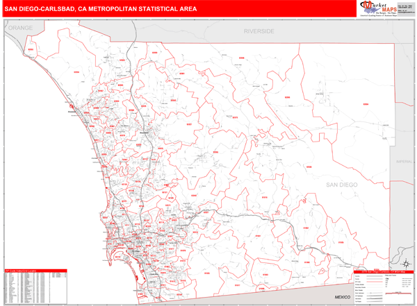 San Diego Zip Code Map