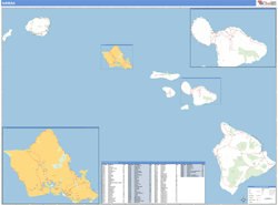 Hawaii Wall Map